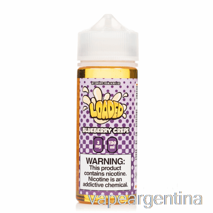 Crepe De Arándanos - E-líquido Cargado - Vapores Despiadados - 120ml 6mg Vape Descartable